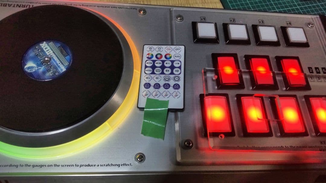 ビートマニア プレミアムコントローラー カスタム フルカラーLED 新品EMP