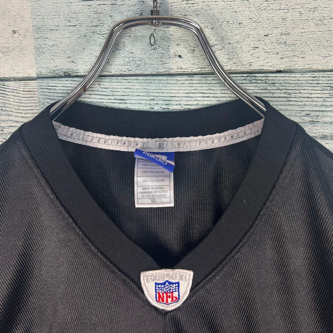 リーボック NFL 全刺繍 レイダース アメフトゲームシャツ XL 5530