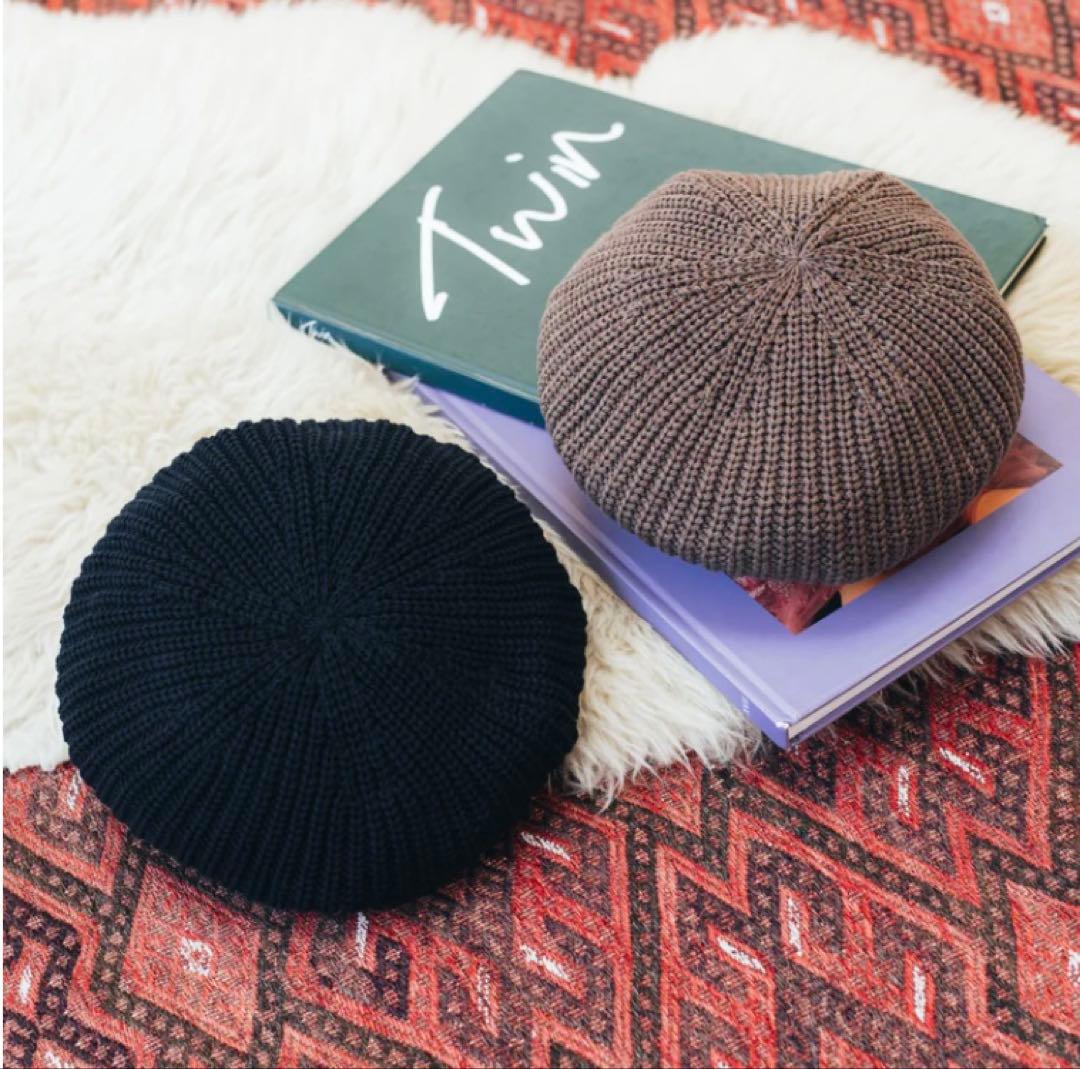 帽子 Bulky Kint Beret marihoja
