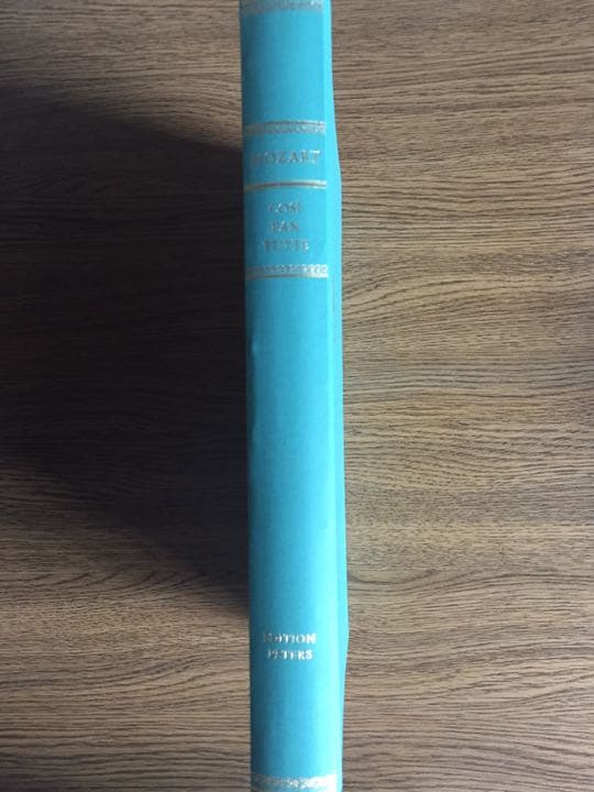 モーツァルト：コシファントゥッテ〜ペータース版