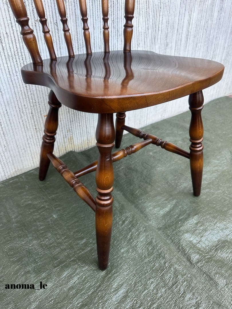 【ダイニングチェア】2　飛騨産業　キツツキ　穂高　スティックバック　ウィンザー