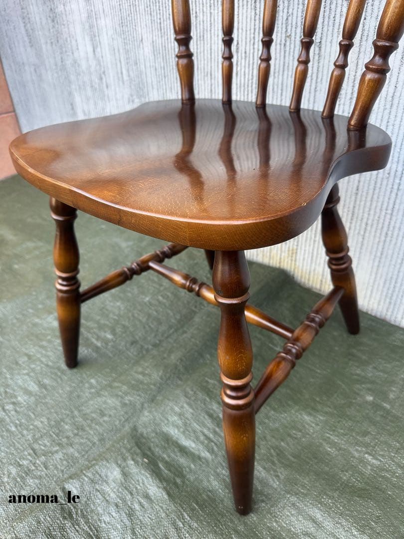 【ダイニングチェア】2　飛騨産業　キツツキ　穂高　スティックバック　ウィンザー