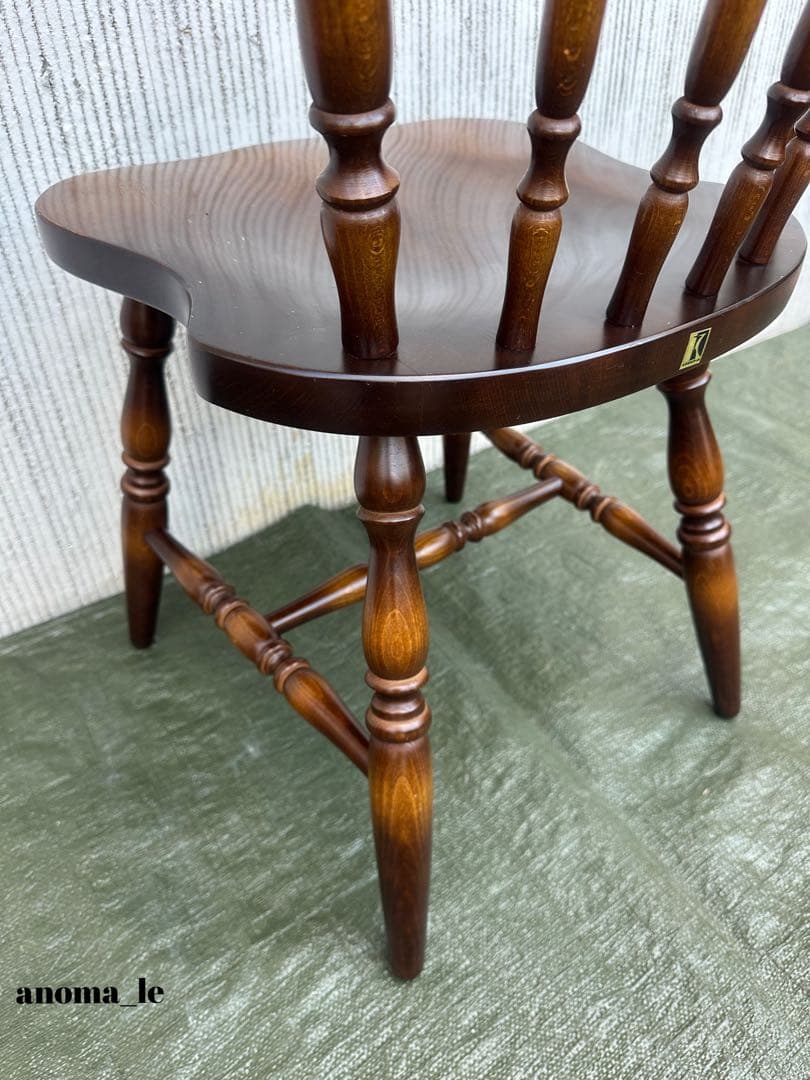 【ダイニングチェア】2　飛騨産業　キツツキ　穂高　スティックバック　ウィンザー