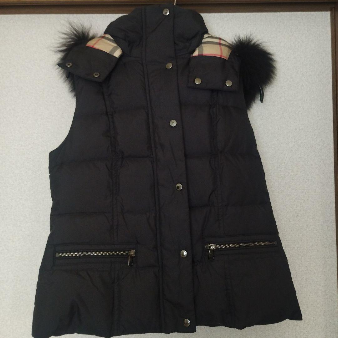 優子様　BURBERRY LONDON フォックスファー 3wayダウンベスト