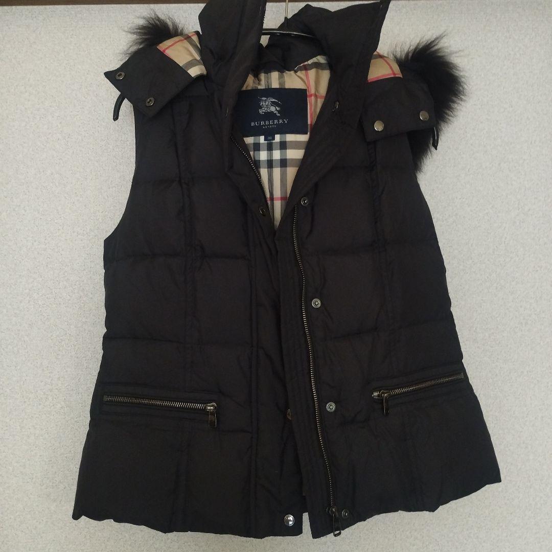 優子様　BURBERRY LONDON フォックスファー 3wayダウンベスト