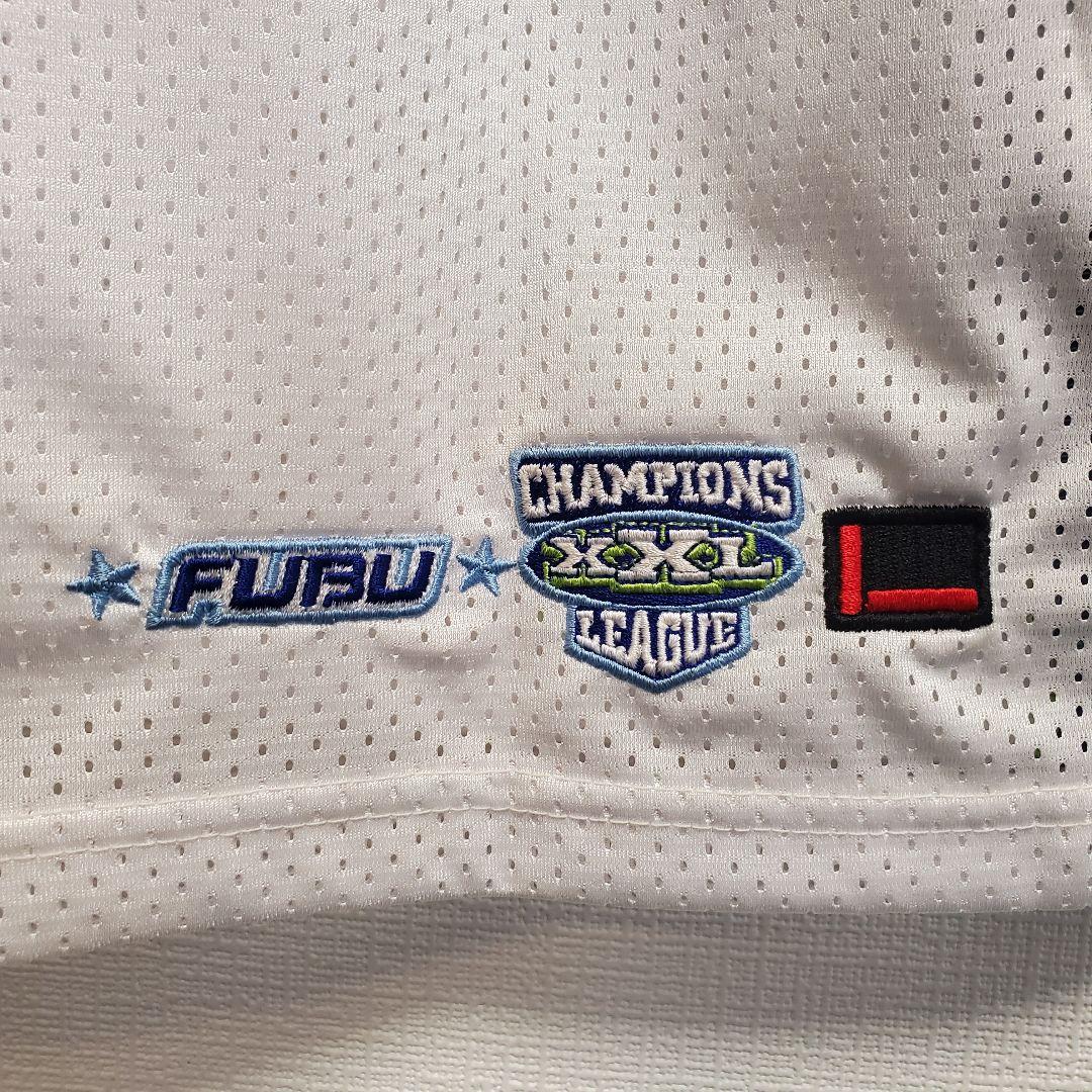 美品 FUBU XLサイズ 90s ゲームシャツ フットボールシャツ メッシュ
