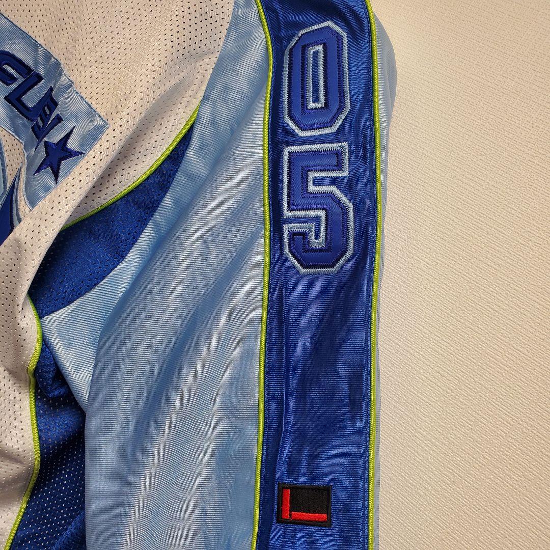 美品 FUBU XLサイズ 90s ゲームシャツ フットボールシャツ メッシュ