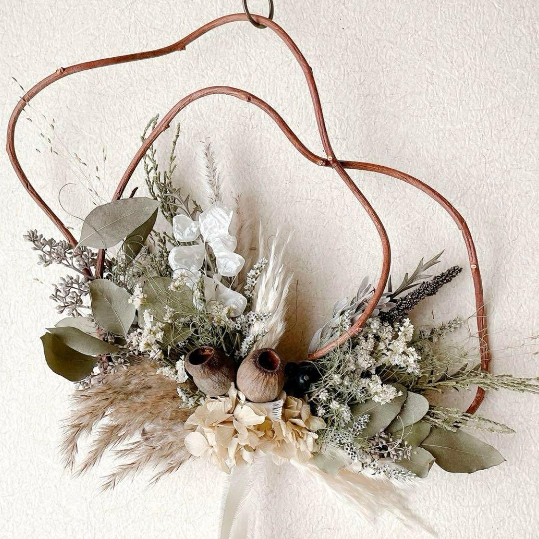 マキコ　ドライフラワーのリース