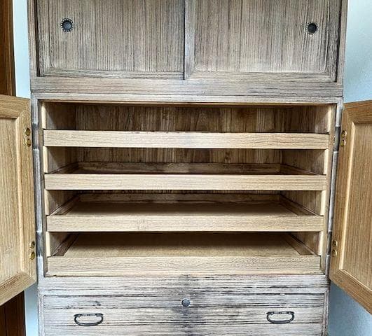 メル42163桐タンス 桐箪笥 昭和の逸品 65年ほど前の物
