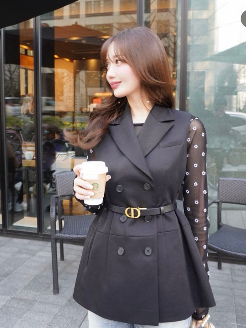 HYEON バレリーナジレ 黒♡美品