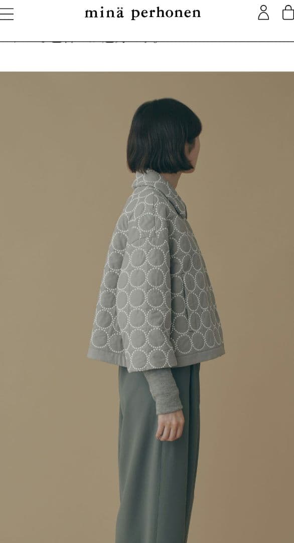 ミナペルホネン　2025-26 a/w　新品ジャケット　タンバリン