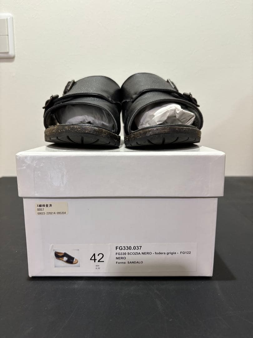 P*k様 F.LLI GIACOMETTI ジャコメッティ レザーサンダル 42