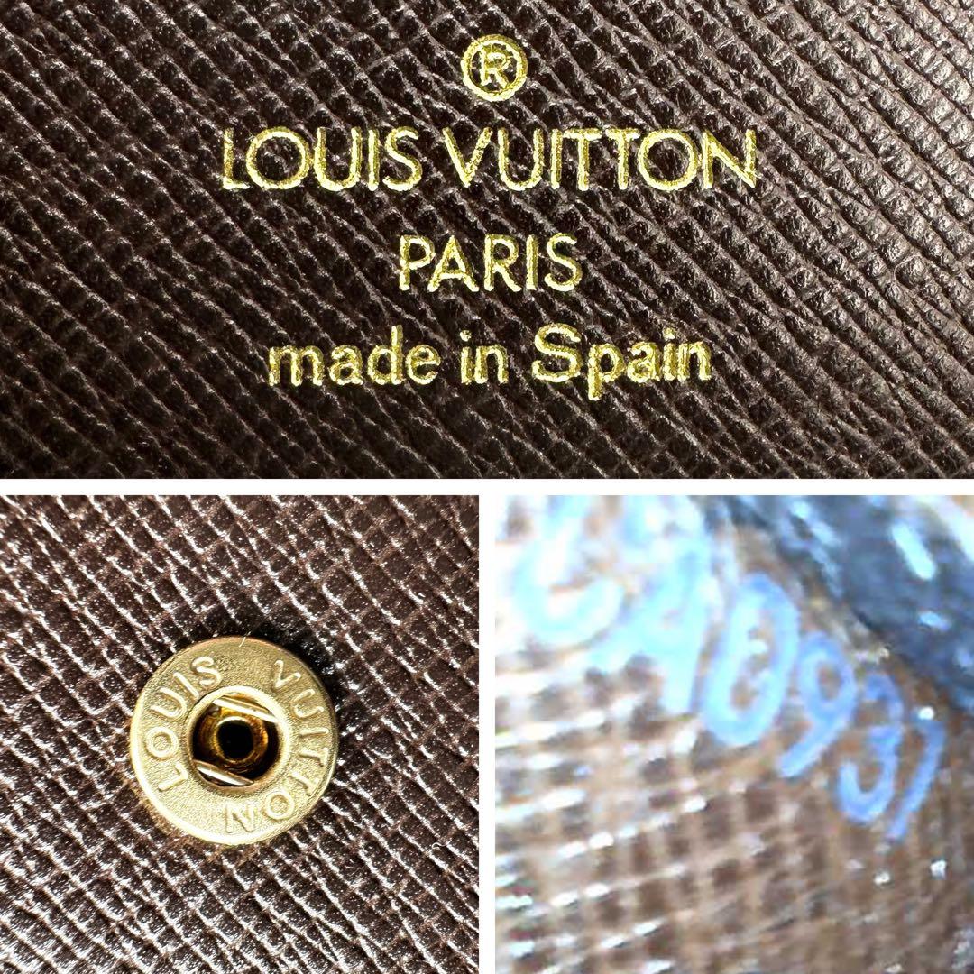 【極美品】ルイヴィトン ポルトフォイユ マルコ ダミエ 折り財布 CA0937