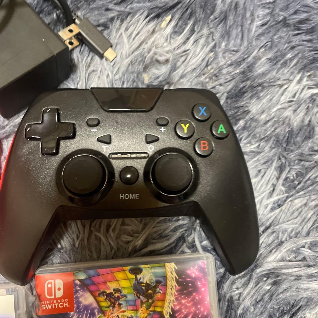 Nintendo Switch 本体 ソフト5個 コントローラー3台付き