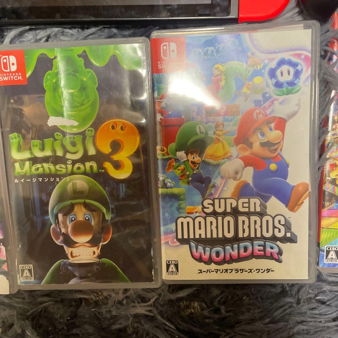 Nintendo Switch 本体 ソフト5個 コントローラー3台付き