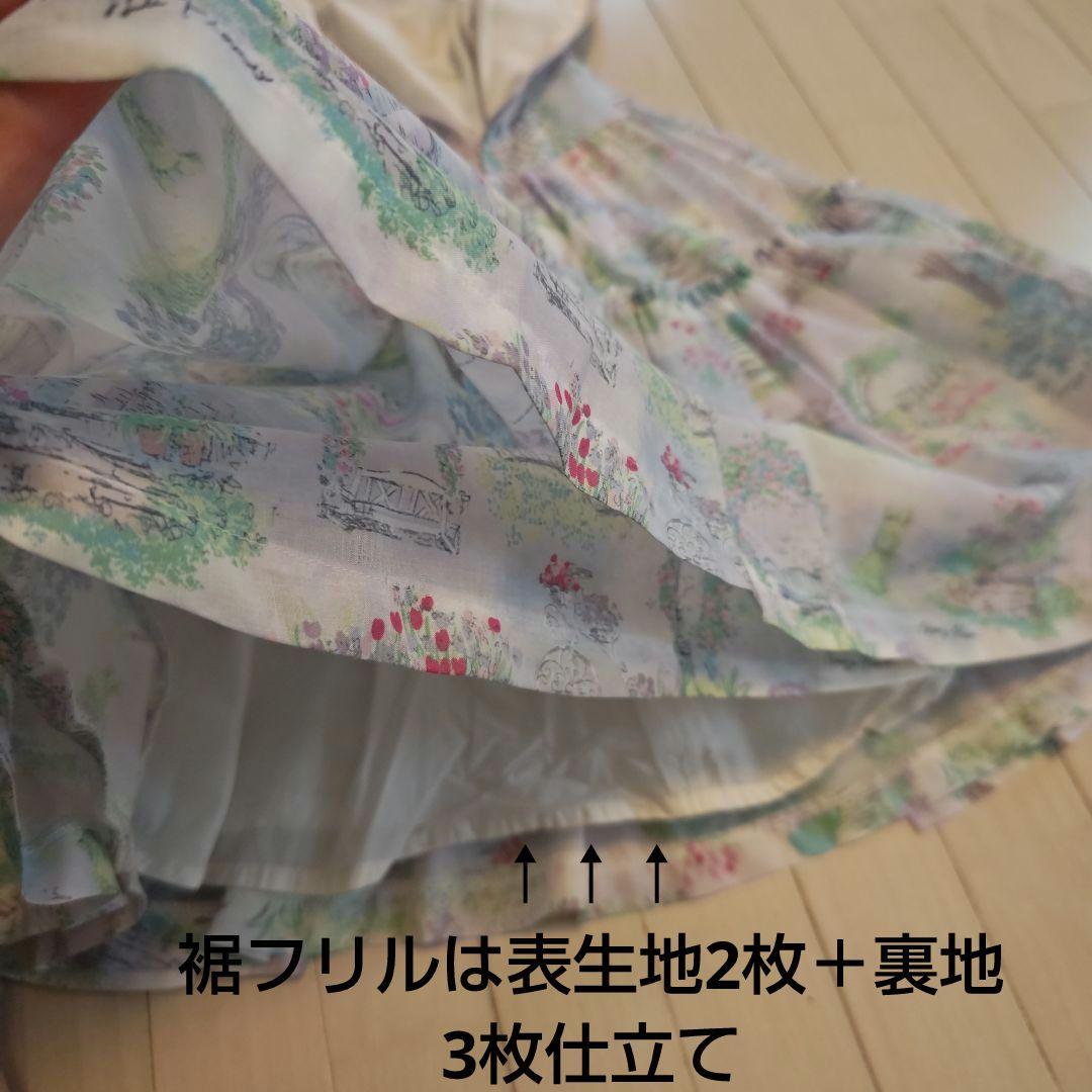 miho様ご商談中。美品!！メゾピアノ　ガーデン柄ワンピース　130cm