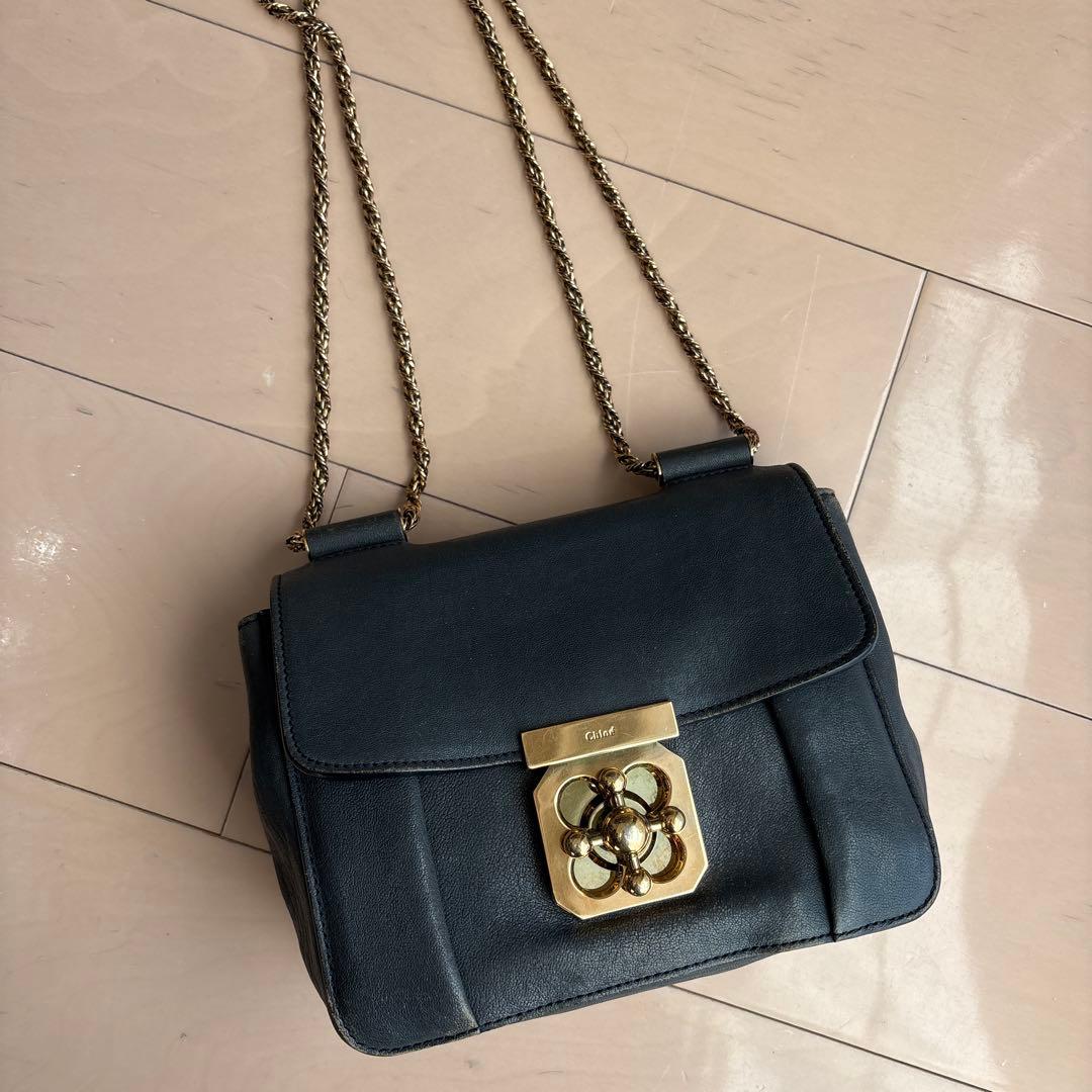 Chloe クロエ エルシー elsie ショルダーバッグ グレー