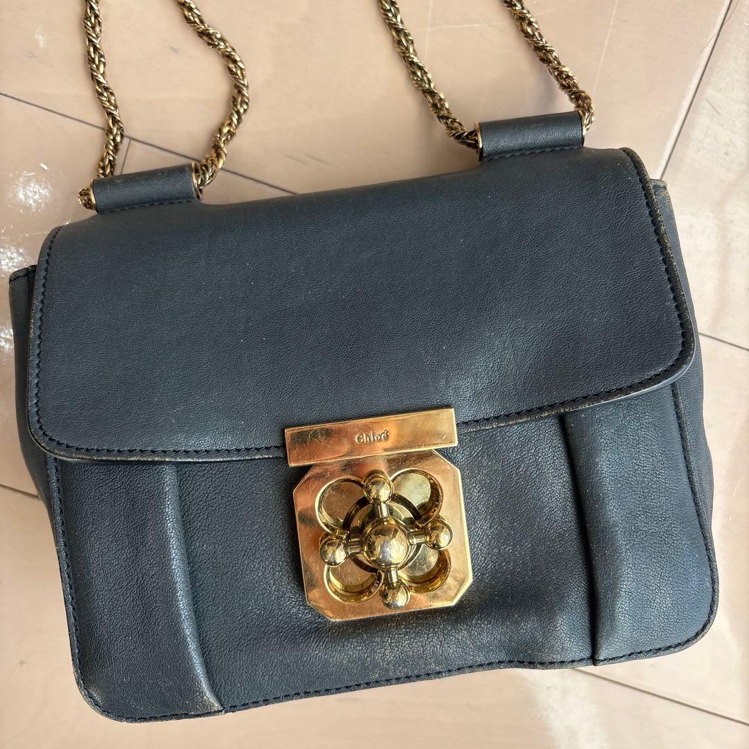 Chloe クロエ エルシー elsie ショルダーバッグ グレー