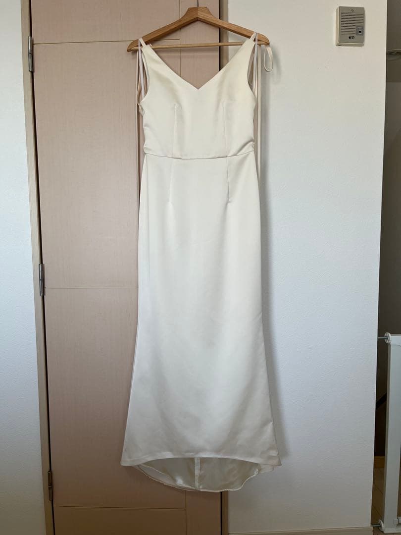 kaene サテンリボンドレス