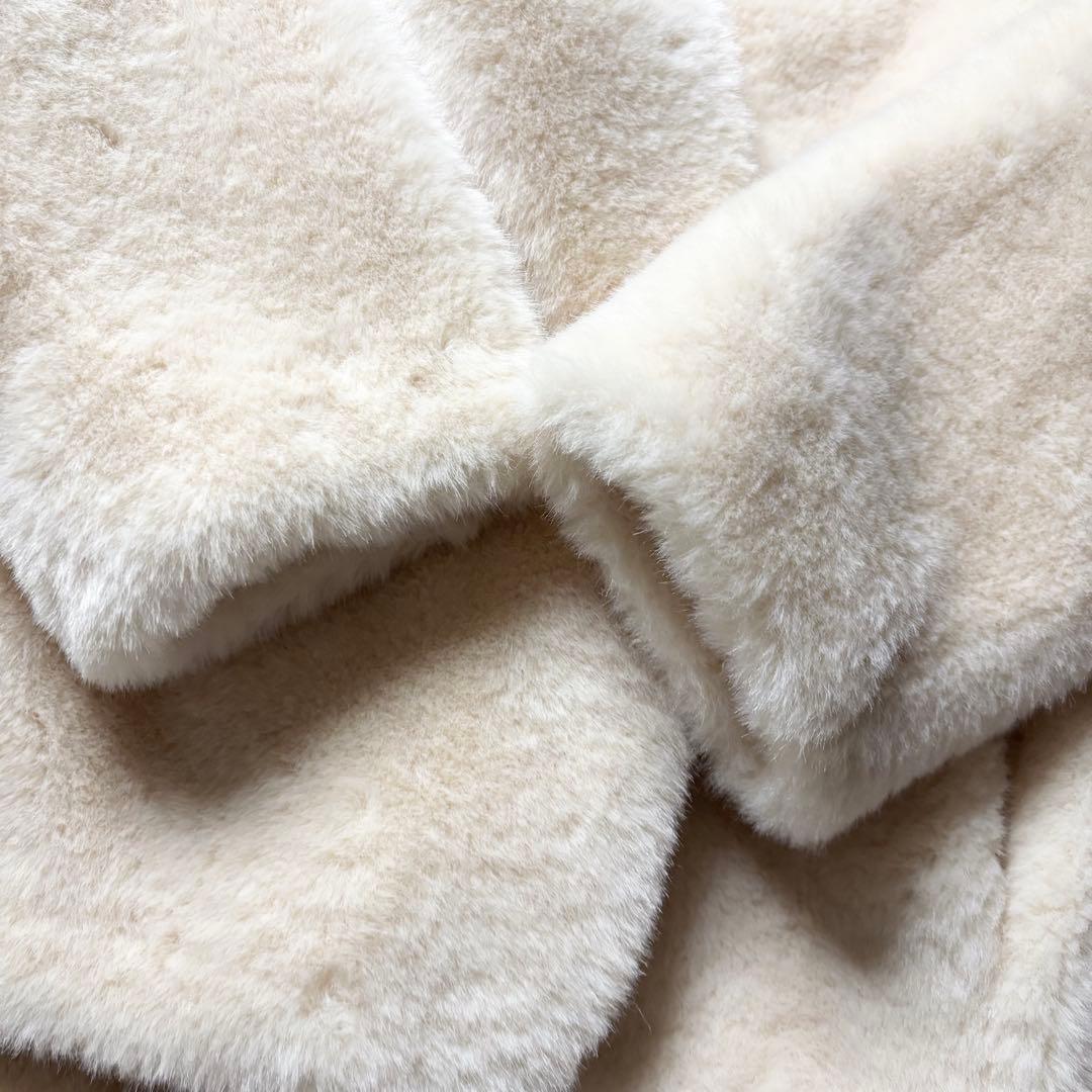 即発送✨ ZARA ZW COLLECTION フェイクファーコート ベルト付き