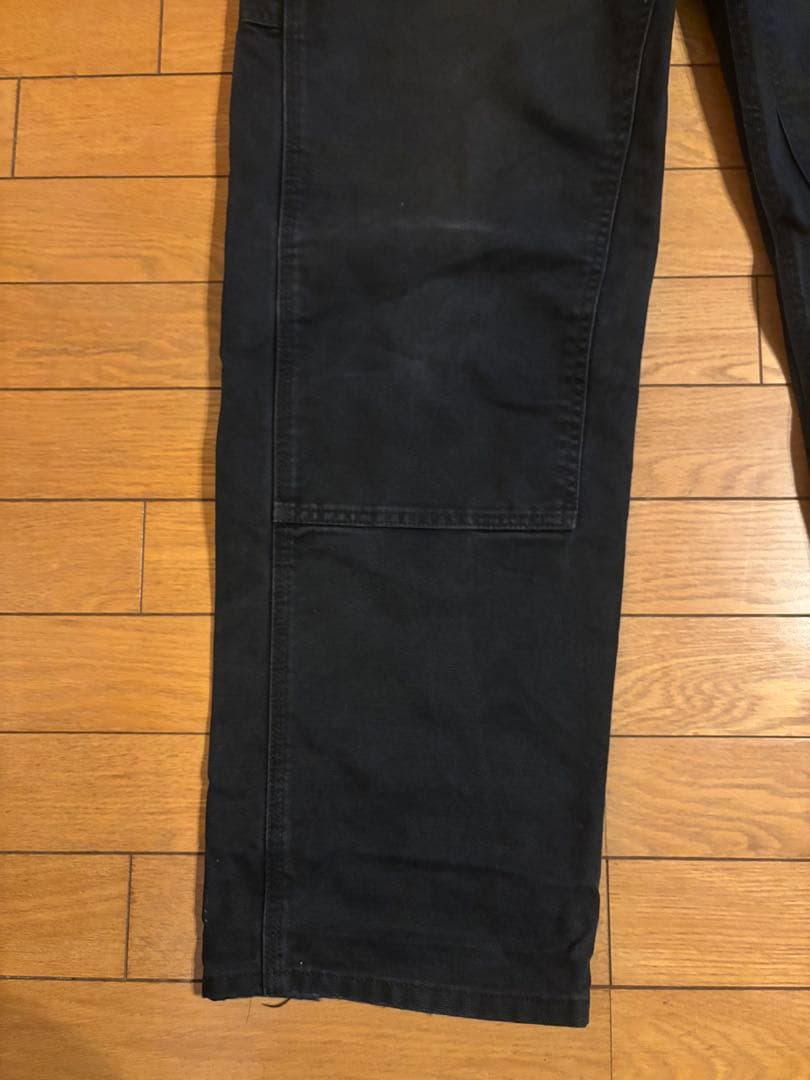 ★カーハート　ダブルニー　36 x 32 ブラック★ 神サイズ