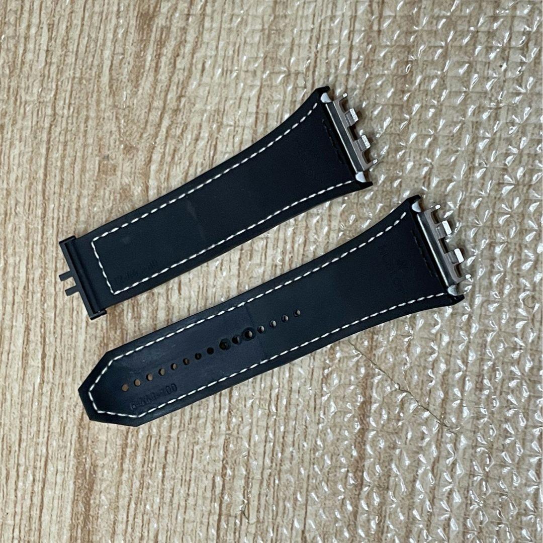 【正規品】HUBLOT用ホワイトレザーベルト42ミリ