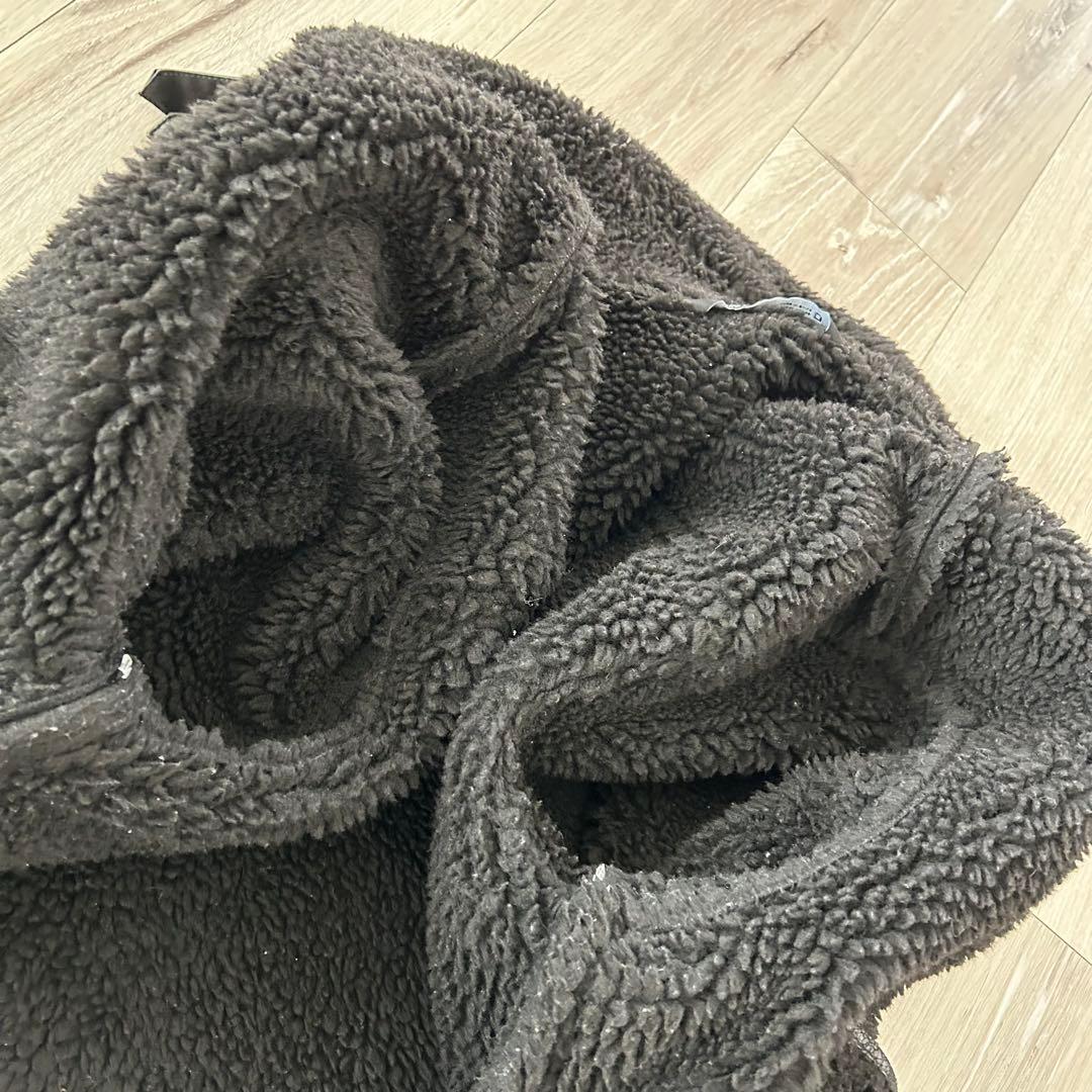 ZARA ザラ フェイクムートン B3 フライトジャケット M ブラック ボア