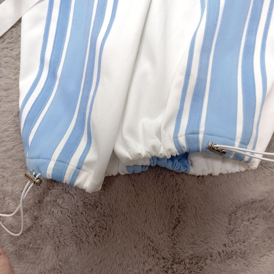 Amilige ハトメベルト付きライン入り パンツ