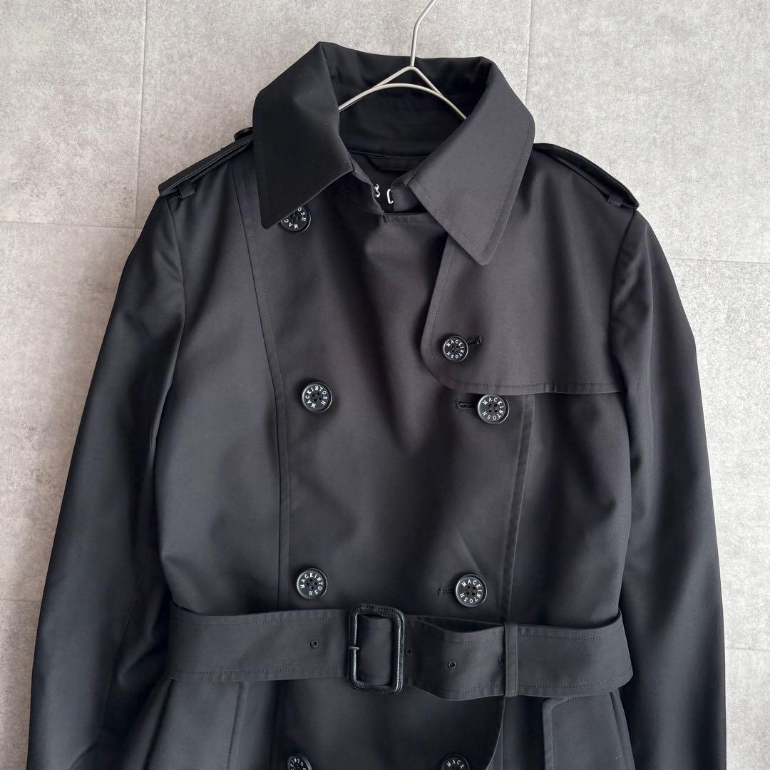 美品✨マッキントッシュロンドン トレンチコート チェック ライナー ブラック38