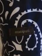 美品　マニプリ　日傘　折りたたみ　ペイズリー　ブラック