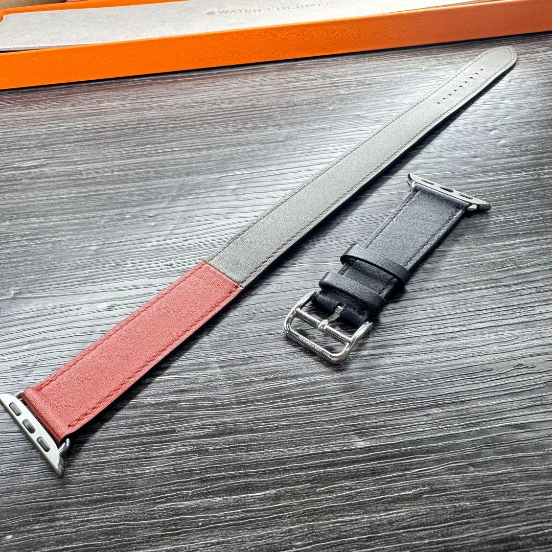 2863 ほぼ未使用　Apple Watch エルメス　ドゥブルトゥール　二重