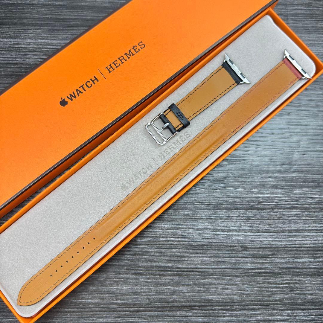 2863 ほぼ未使用　Apple Watch エルメス　ドゥブルトゥール　二重