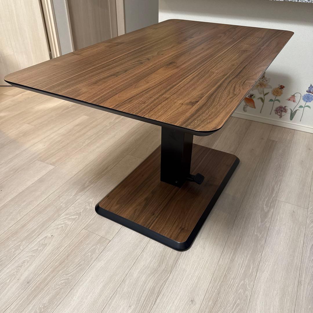 Proschord ブラウン　四角形　テーブル　昇降　lifting table