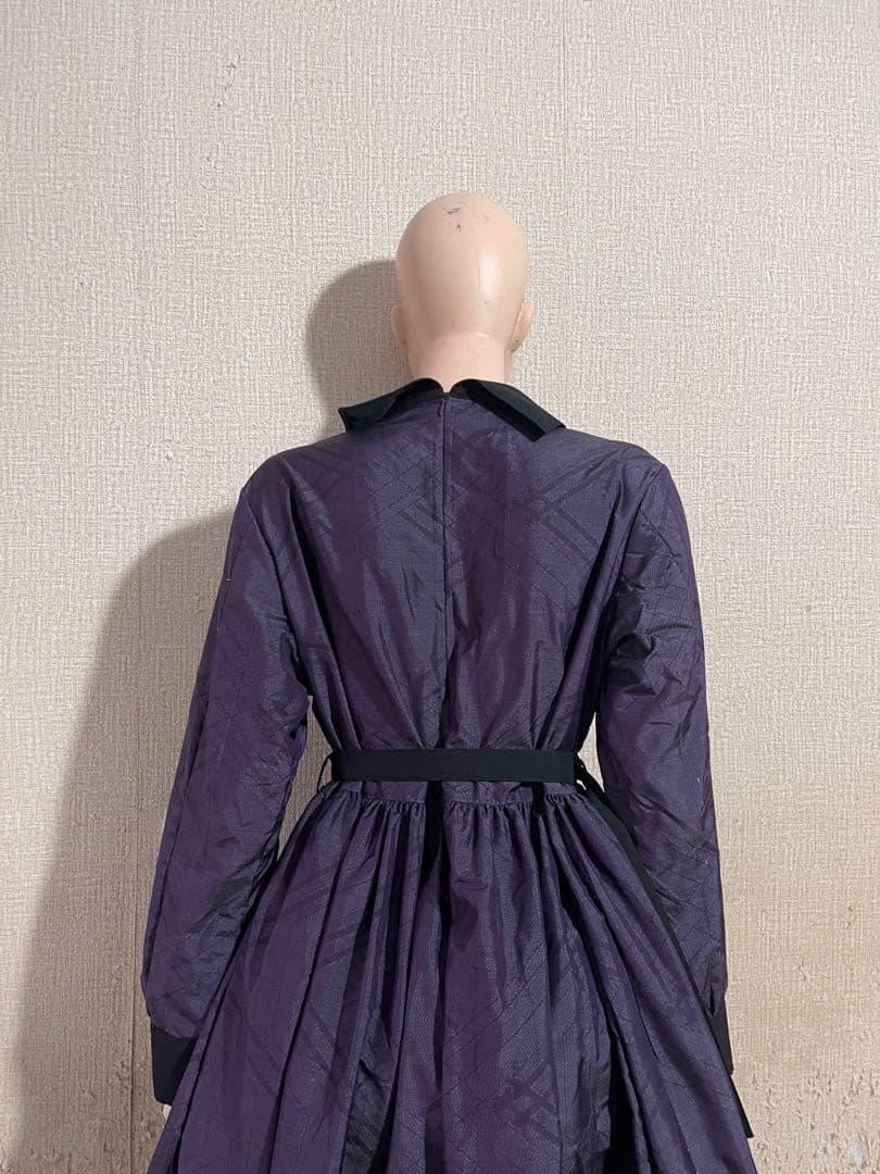 SNT 着物リメイクワンピース　大島紬正絹　サイズは最後ベージ1月上旬発送