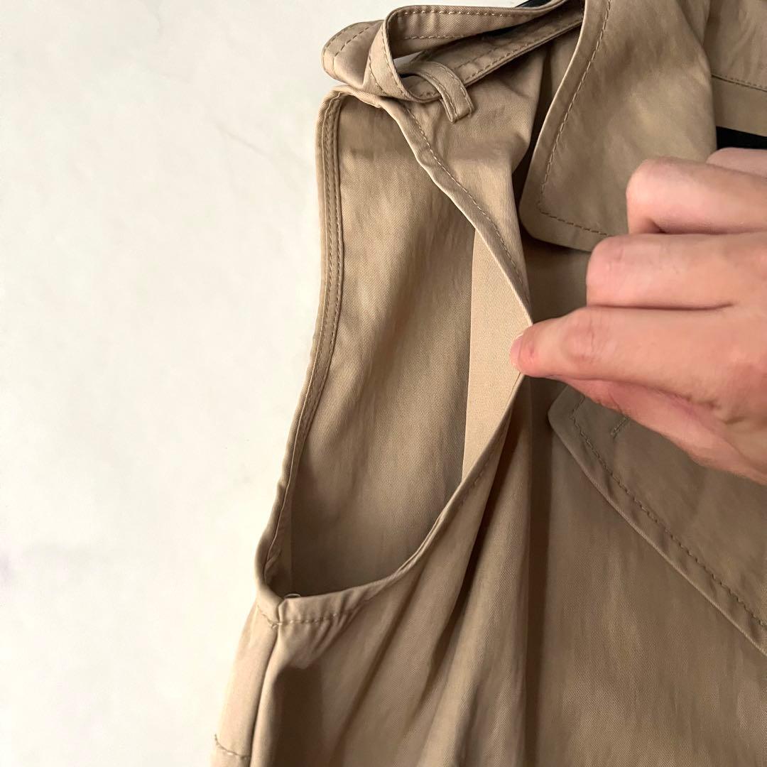 美品 ウィークエンドマックスマーラ ベスト ジレ トレンチコート ベルト付 現行