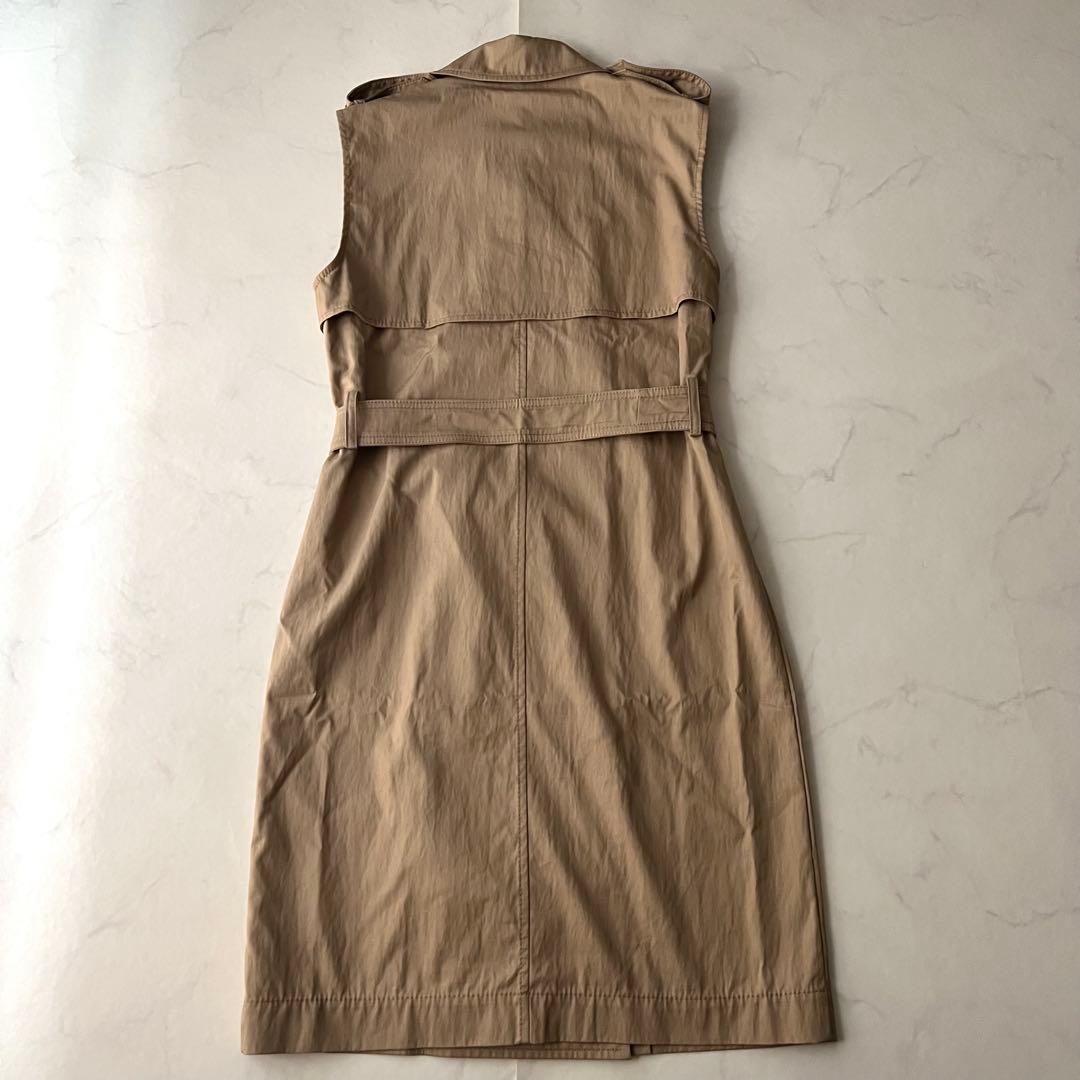 美品 ウィークエンドマックスマーラ ベスト ジレ トレンチコート ベルト付 現行