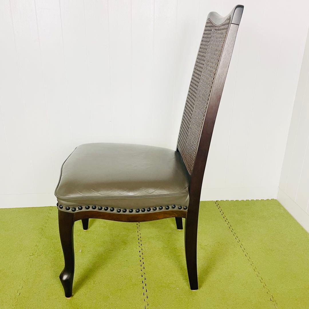 maruni マルニ ダイニングチェア ベルサイユ猫脚 籐 ハイバック②/④