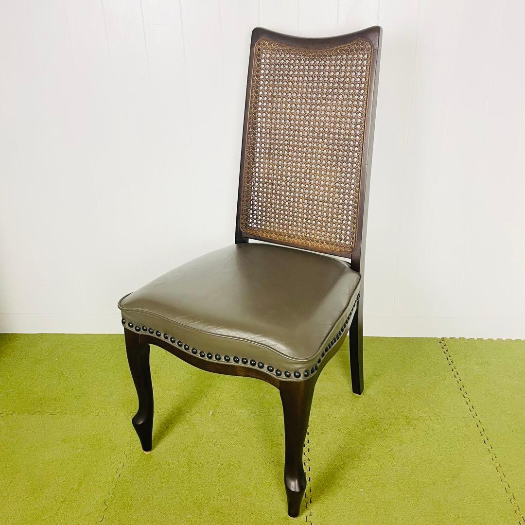 maruni マルニ ダイニングチェア ベルサイユ猫脚 籐 ハイバック②/④