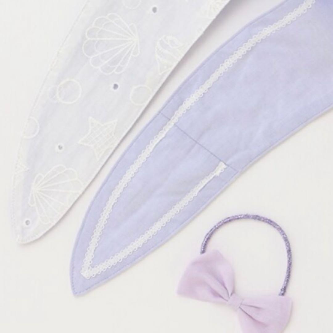 メゾピアノ リップルボーダー　セーラーカラーワンピース　120