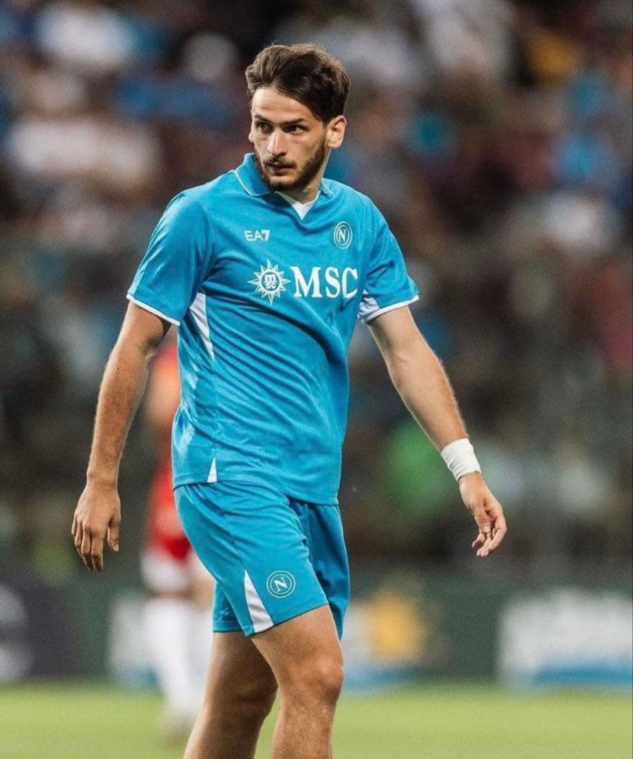 (新品)ナポリ ユニフォーム ホーム24/25 クヴァラツヘリア XL