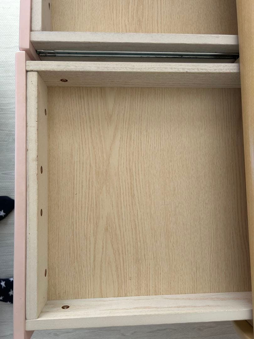 hal.mama 　ITOKI 木製学習机 ベージュ ピンク