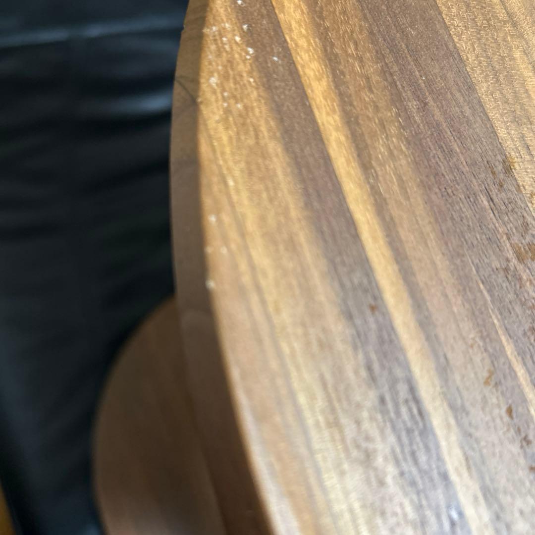 karimoku 木製 円形サイドテーブル