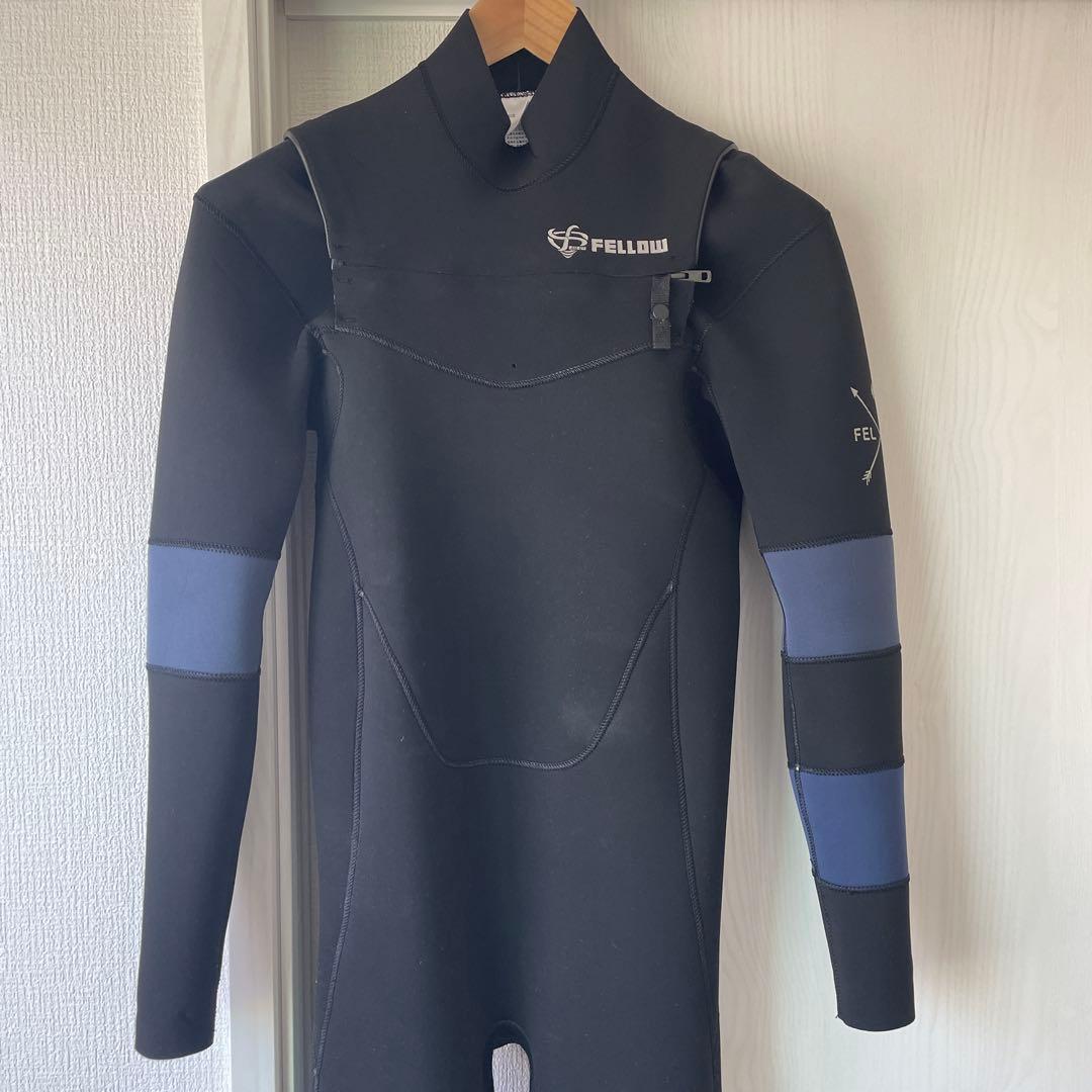 サーフィン　ウェットスーツFELLOW フルスーツ3mm L ブラック/ネイビー