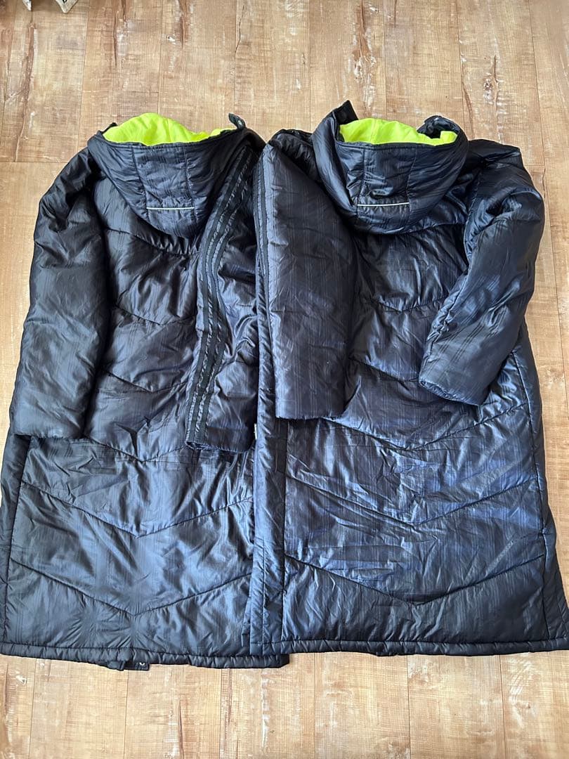 アディダス　adidas ベンチコート　LとLL 2枚セット　ダウン　ブルゾン