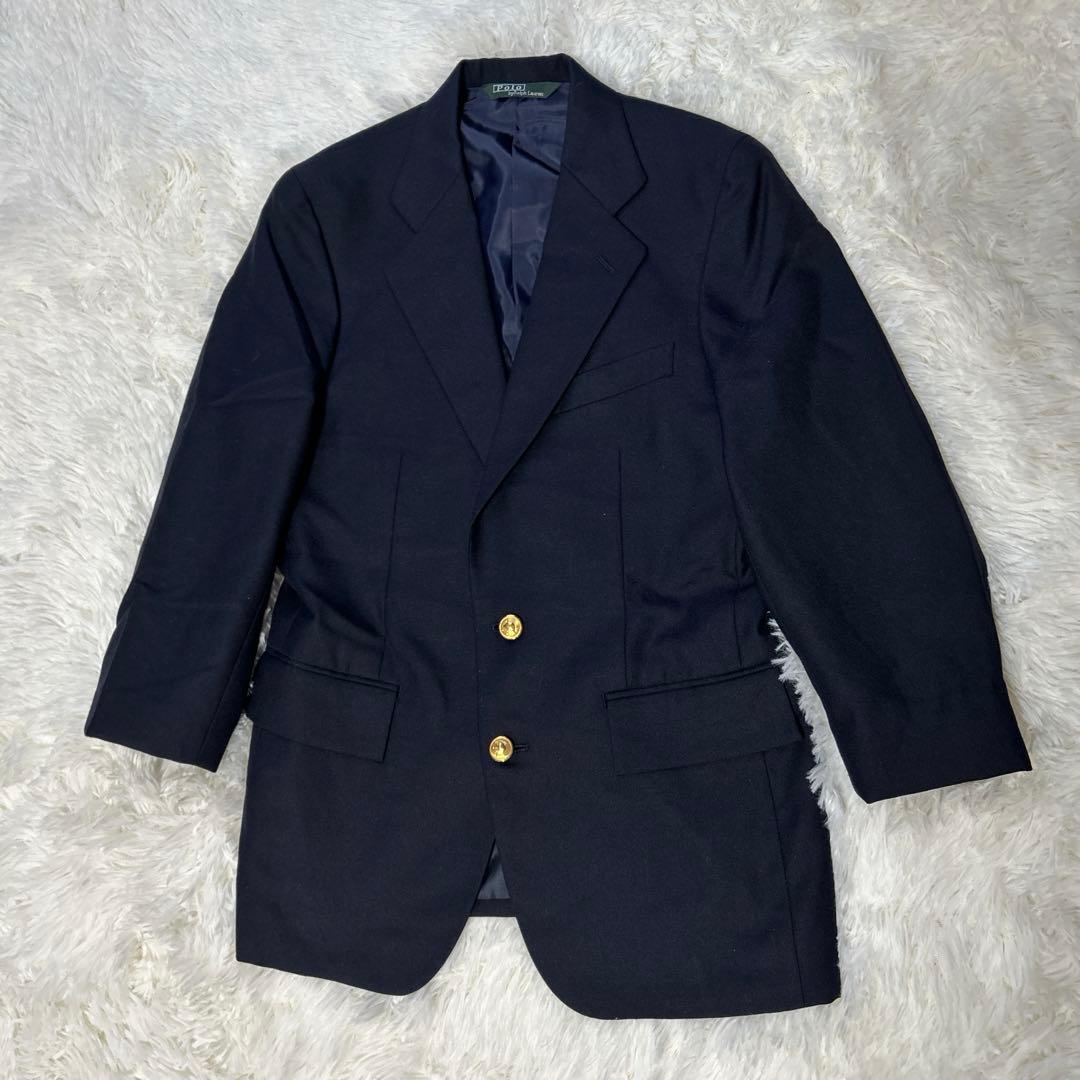 美品✨ラルフローレン　 金ボタン　紺ブレ　セットアップ　160