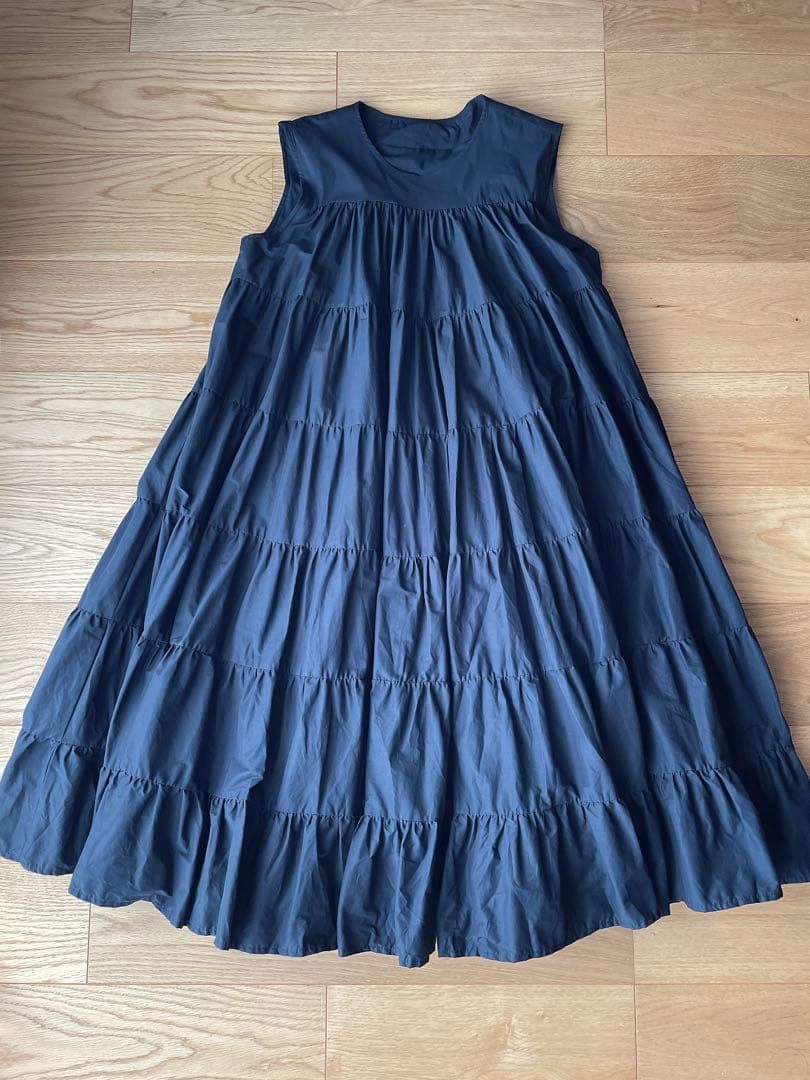 TREFLE+1トレフルプラスワン　フェアリーワンピース　ノースリーブ　ネイビー