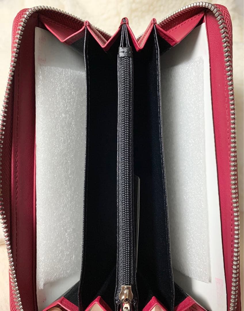 【未使用品】　クロコダイル　長財布　ワインレッド