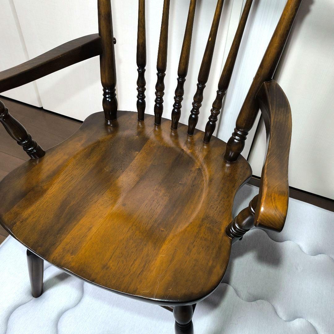 ミ*ヤ様 美品　カリモク　アームチェア　コロニアル　ウォールナット