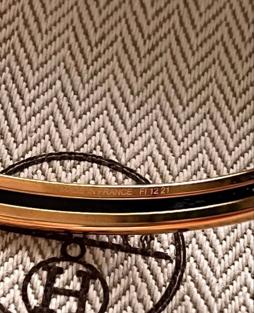 HERMES エルメス　ユニ　ブレスレット　バングル　クレーム　65