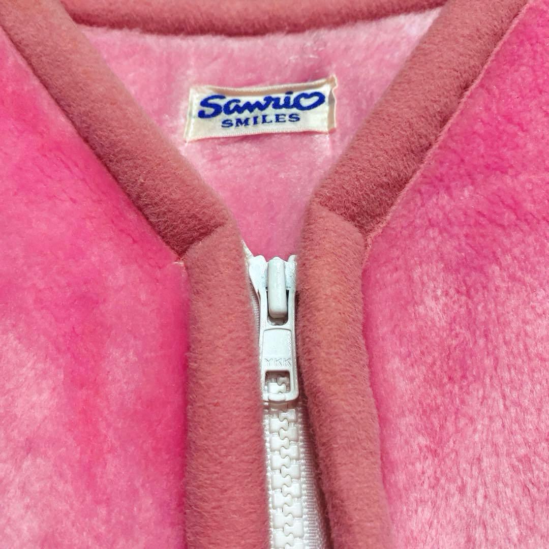 【レア】サンリオ☆ハローキティ☆平成☆レトロ☆着る毛布☆ベスト☆カオハナ☆ピンク